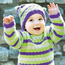 X-gorro de bebê de tricô