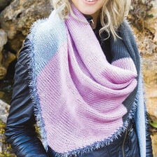 X-Fazer cachecol triangular de tricô