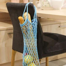 X-Sacola de compras de crochê