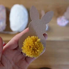 X-Fazer coelhinhos da Páscoa com crianças