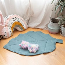 X-Costurar tapete de atividades em forma de folha