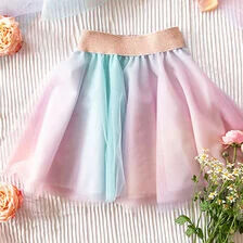 X-Costurar saia de tule