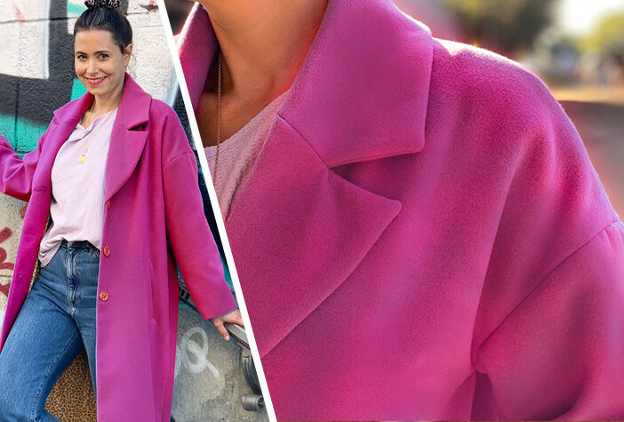 Costure o seu novo casaco na cor tendência da estação!