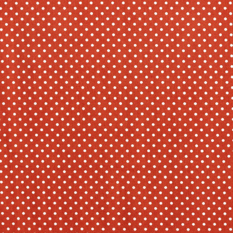 Popelina de algodão Mini Polka Dots – terracota/branco,  image number 1
