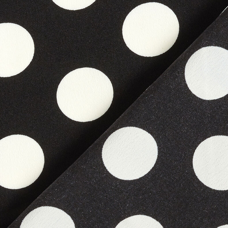 Tecido crepe Polka Dots [2,5 cm] – preto,  image number 4