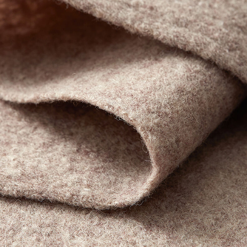 Lã grossa pisoada Melange – cor de areia,  image number 4