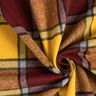 Tecido para sobretudos Cardado Xadrez – bordô/amarelo-caril,  thumbnail number 3