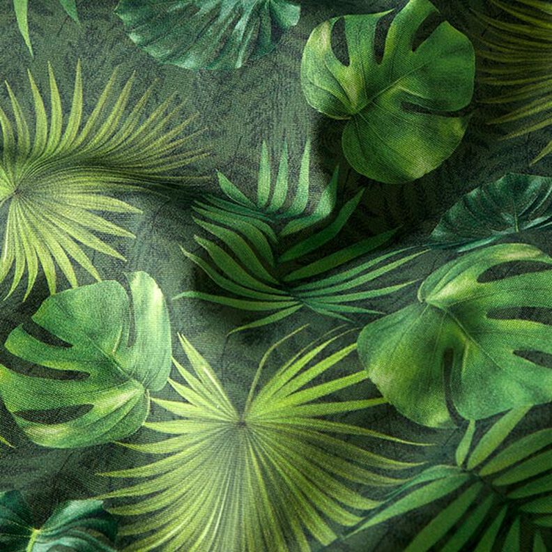 Tecido para exteriores Lona Folhas de palmeira – azeitona,  image number 2