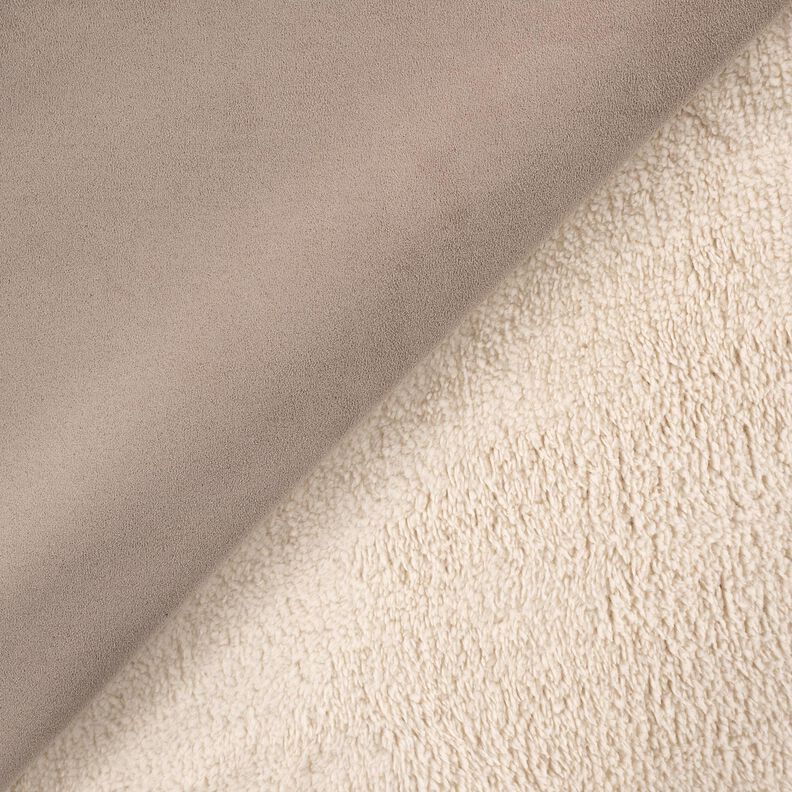 Tecido aveludado com reverso em pele Sherpa – anémona,  image number 4