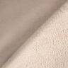 Tecido aveludado com reverso em pele Sherpa – anémona,  thumbnail number 4