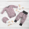 Jersey de algodão Florzinhas bicolores  – rosa-velho escuro,  thumbnail number 6
