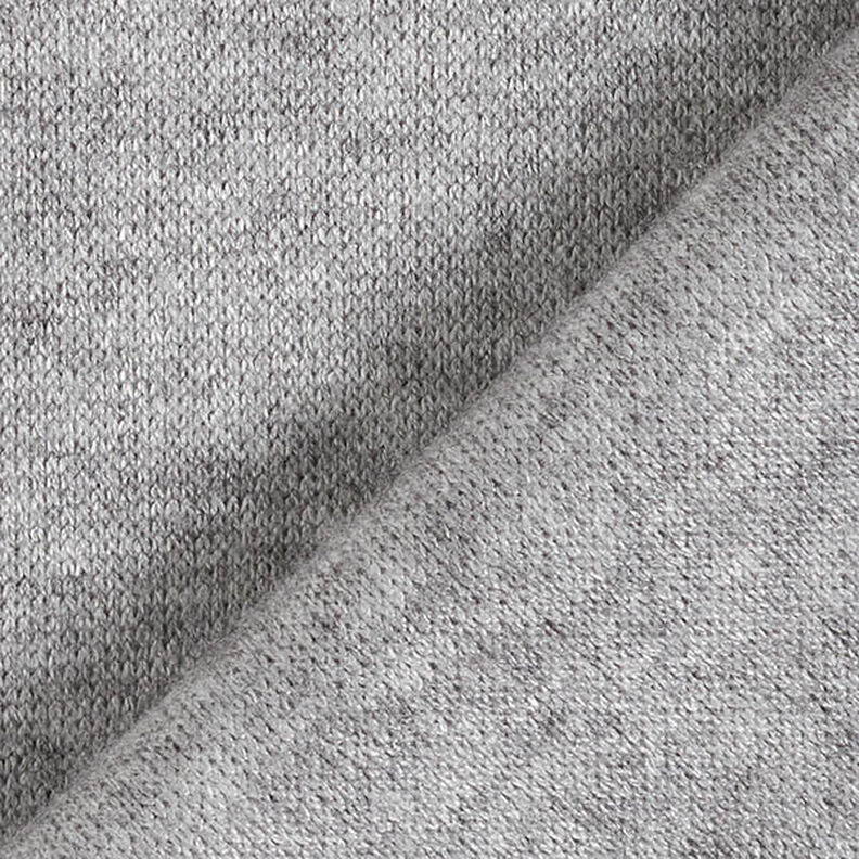 Tecido de malha Mistura de viscose Melange – cinzento-prateado,  image number 3