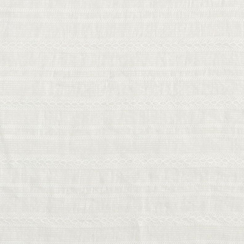 Tecido leve para blusas Riscas transparentes – branco,  image number 1