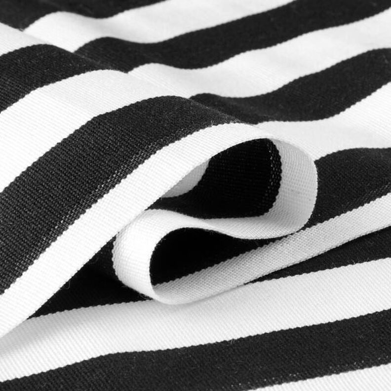 Outdoor Tecido para espreguiçadeiras Riscas longitudinais 45 cm – preto,  image number 2