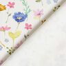 Tecido para decoração Sarja de algodão Flores dos prados – marfim/azul violeta,  thumbnail number 4