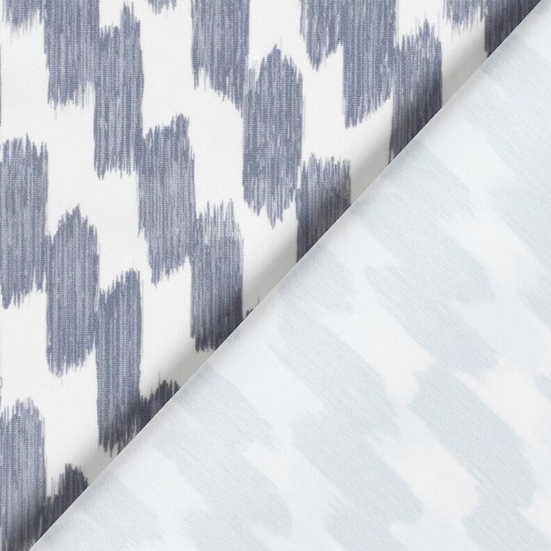 Tecido para fatos de banho Pinceladas – branco sujo/cinza ardósia,  image number 4