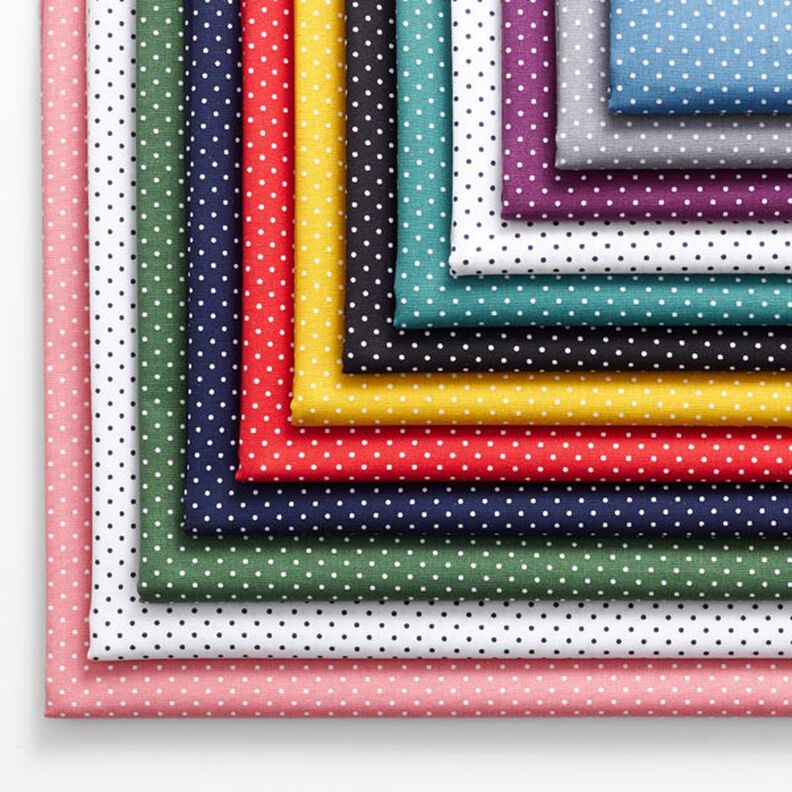 Popelina de algodão pintas pequenas – cinzento/branco,  image number 3