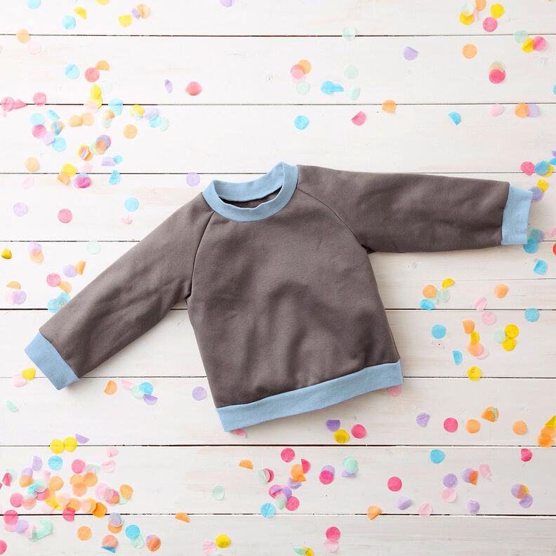 Tecido para bordas liso – azul brilhante,  image number 4