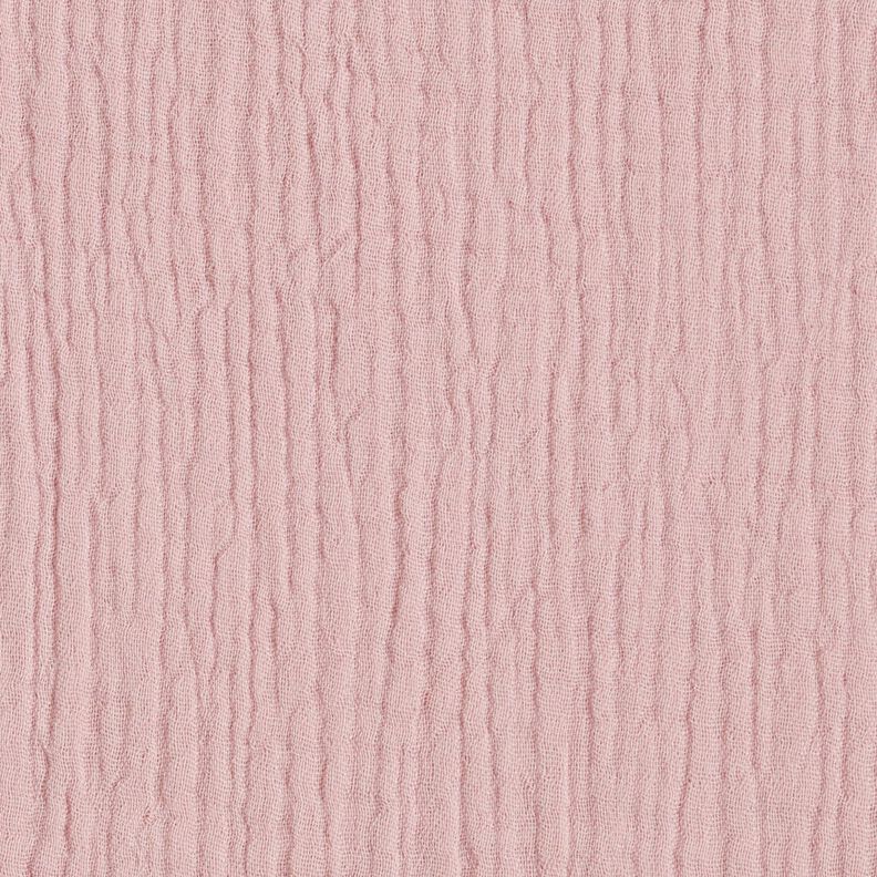 GOTS Musselina de algodão de três camadas – rosa-velho claro,  image number 1