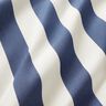 Tecido para exteriores Lona Riscas grossas – índigo/marfim,  thumbnail number 2