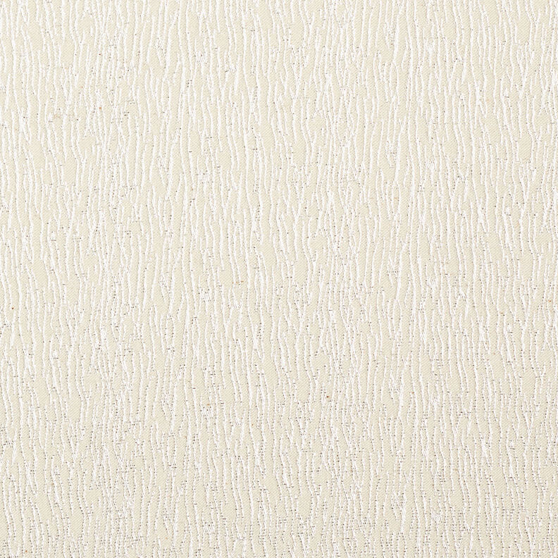 Jacquard para vestuário Linhas serpenteadas brilhantes – branco/prateado,  image number 1