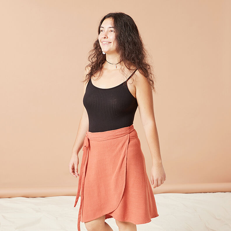 Tecido de linho e viscose – branco sujo,  image number 6