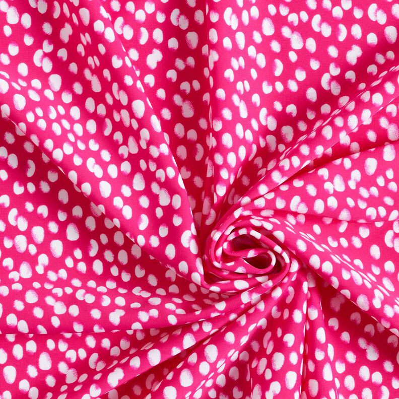 Tecido para fatos de banho Sarapintas Mini – rosa intenso/branco,  image number 3
