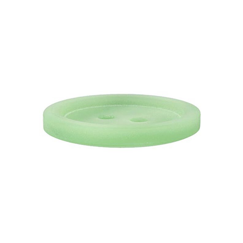 Botão de plástico 2 furos Basic - verde-claro,  image number 2