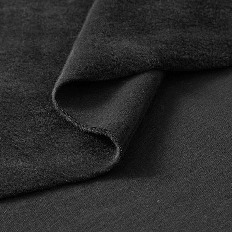 Tecido polar alpino Sweater aconchegante Liso – preto,  image number 4