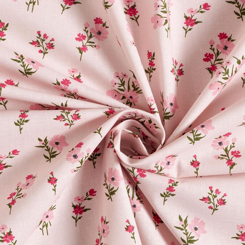 Tecido de algodão Cretone Florzinhas Mini – rosé/rosa intenso,  image number 3