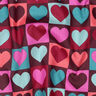 Popelina de algodão Corações Xadrez | Poppy Fabrics – bordeaux,  thumbnail number 2