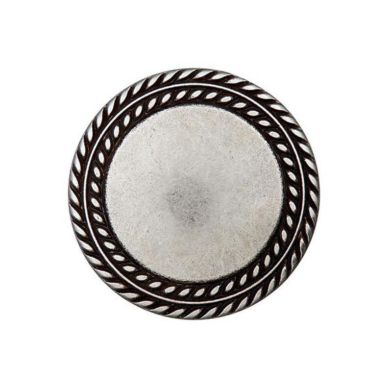 Botão metálico Pé – prata antiga metálica,  image number 1