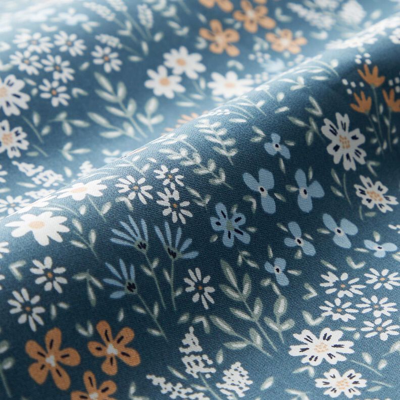 Algodão revestido Prado de flores colorido – jeans azul claro/azul claro,  image number 3