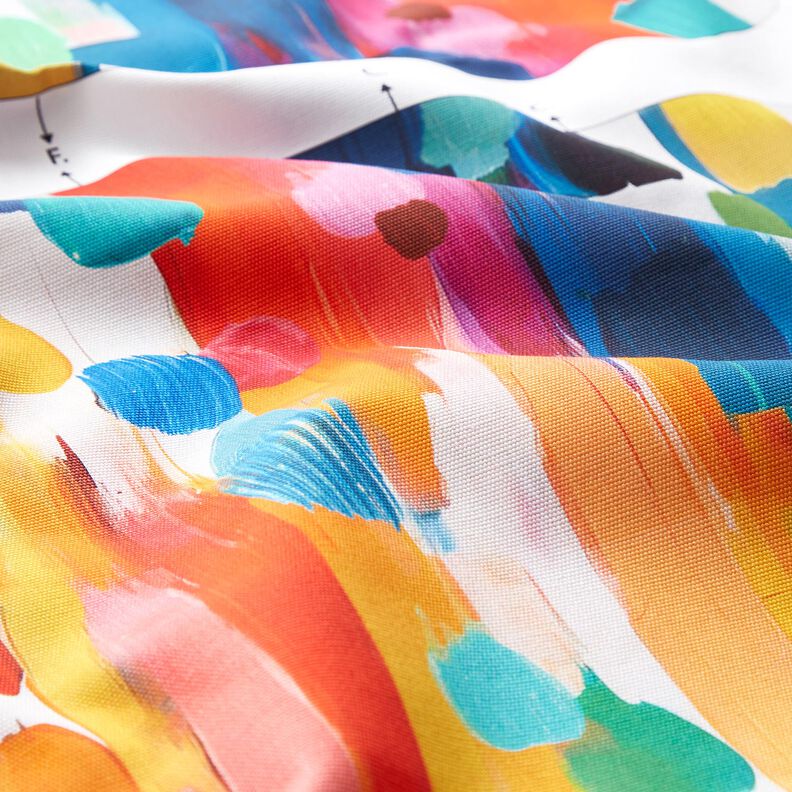 Carteiras Barra Lona Pontos de pincel coloridos &ndash; branco,  image number 3