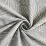 Tecido para decoração Jacquard Contornos de folhas – cinzento,  thumbnail number 3