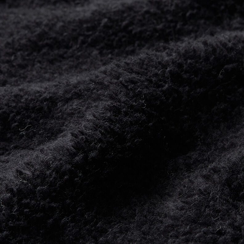 Sherpa de algodão lisa – preto,  image number 2