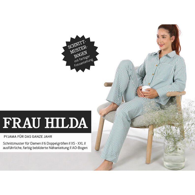 FRAU HILDA Pijama com variações curtas e longas | Studio Schnittreif | XS-XXL,  image number 1