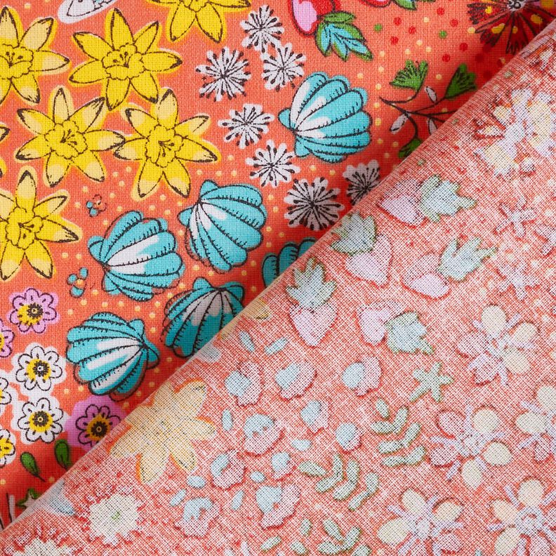 Algodão revestido Mistura marítima – cor de coral,  image number 4