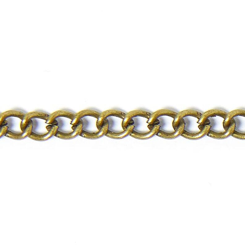 Corrente de elos [3 mm] – ouro velho metálica,  image number 1