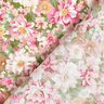 Popelina de algodão Flores românticas – rosa/bege,  thumbnail number 4