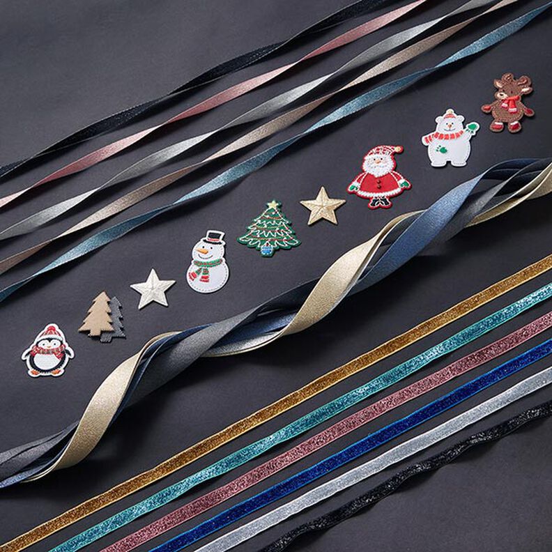 Aplicação Feltro Árvore de Natal [4 cm] – cinzento,  image number 4