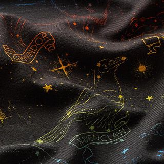 Jersey de algodão Tecido sob licença Constelações de animais heráldicos Harry Potter  | Warner Bros., 