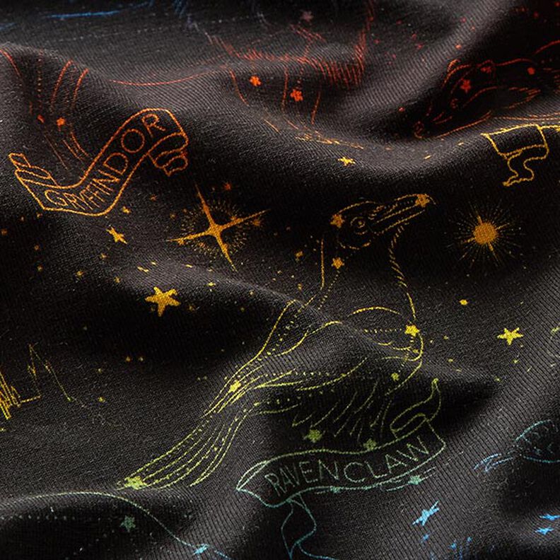 Jersey de algodão Tecido sob licença Constelações de animais heráldicos Harry Potter  | Warner Bros.,  image number 2