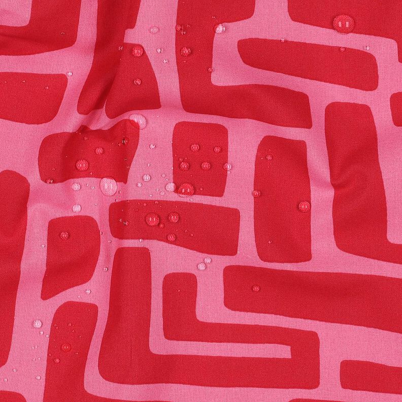 Algodão revestido abstrato – vermelho/pink,  image number 2