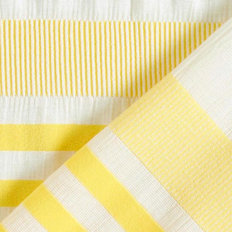 Jersey de viscose Colisão – branco/amarelo-limão,  image number 5