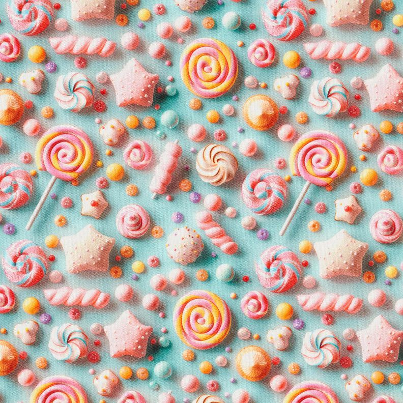 Popelina de algodão Guloseimas Impressão Digital – eucalipto,  image number 1