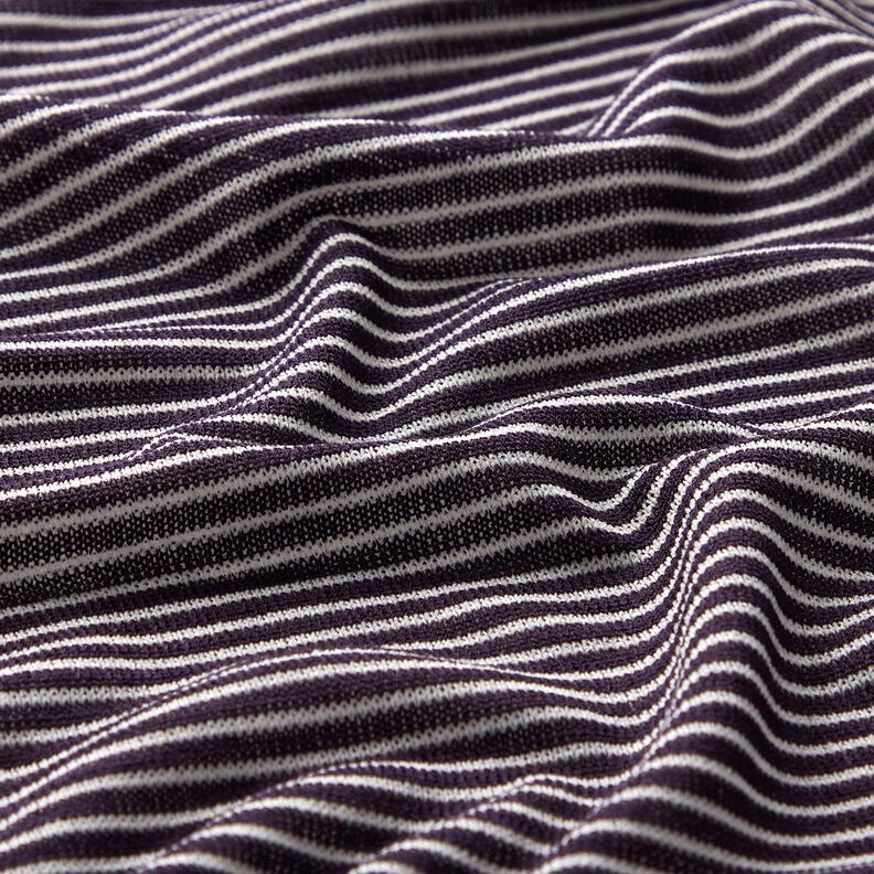 Malha fina Riscas estreitas – ameixa/branco,  image number 2