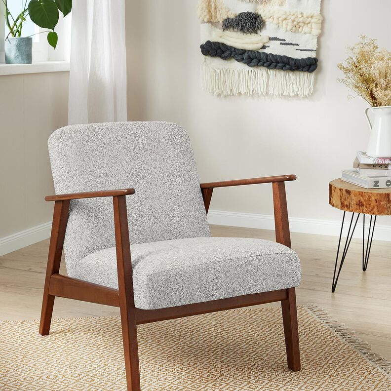 Tecido para estofos tecido colorido – cinzento-prateado/cinzento,  image number 4