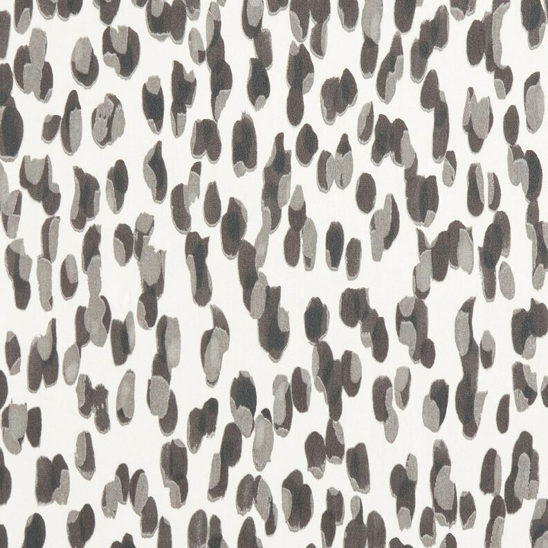 Tecido para exteriores Lona Bolinhas grandes – marfim/cinzento,  image number 1