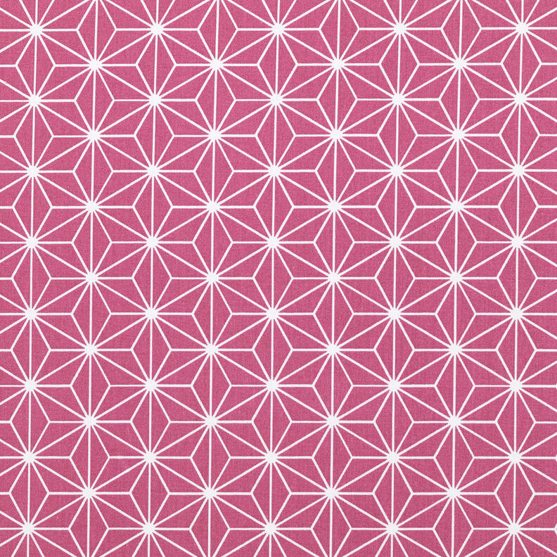 Tecido de algodão Cretone Estrelas japonesas Asanoha – malva,  image number 1